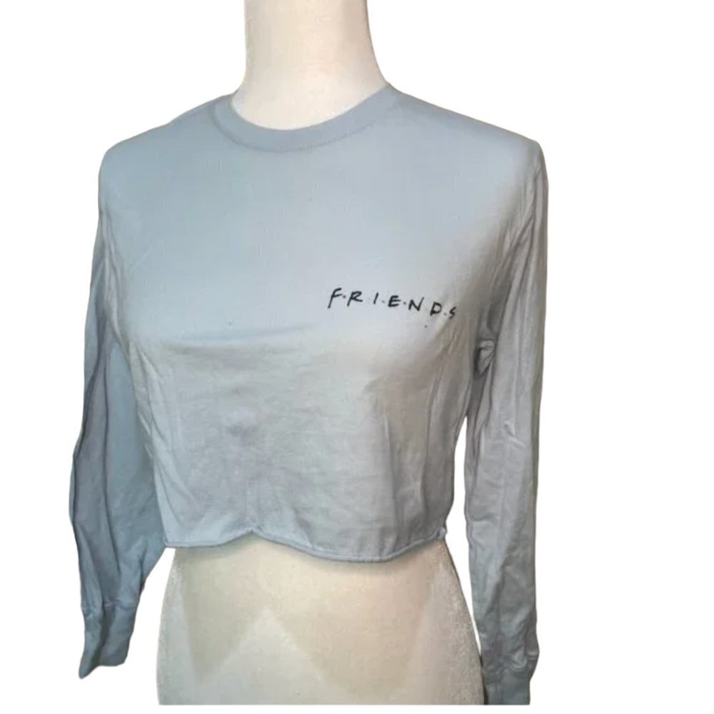 FRIENDS graphic long sleeve cropped t shirt - XS